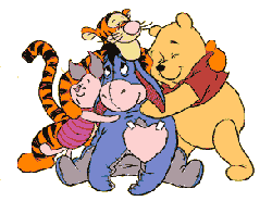 winnie the pooh and his friends piglet and tigger